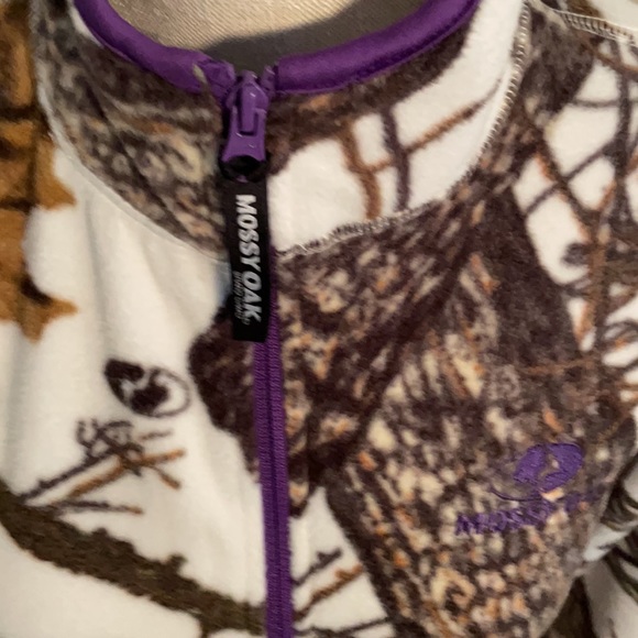 Mossy Oak Woman’s Long Sleeve Lightweight Fleece Jacket Size Small - Picture 2 of 8